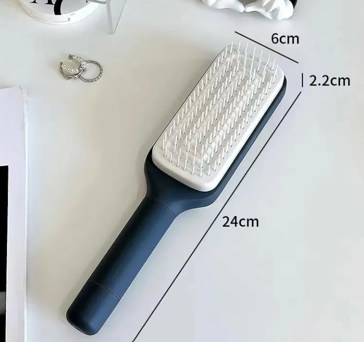SleekStrand OmniGlide™ | 4-in-1 Self-Cleaning Hairbrush