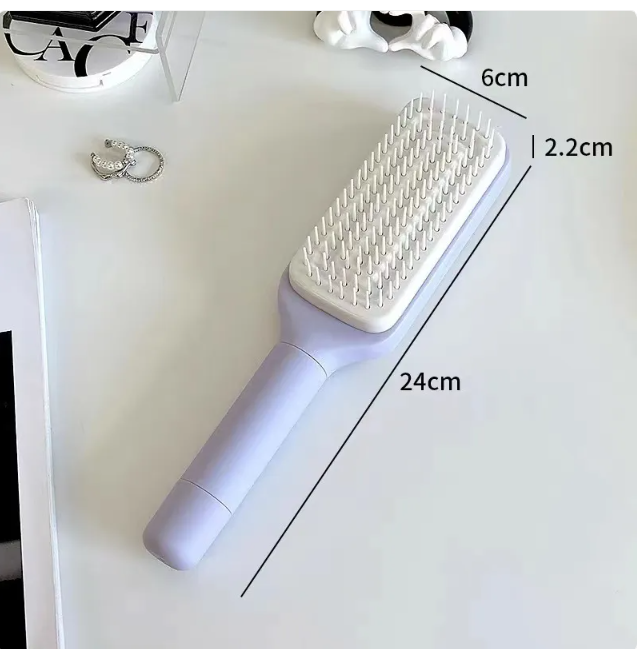 SleekStrand OmniGlide™ | 4-in-1 Self-Cleaning Hairbrush